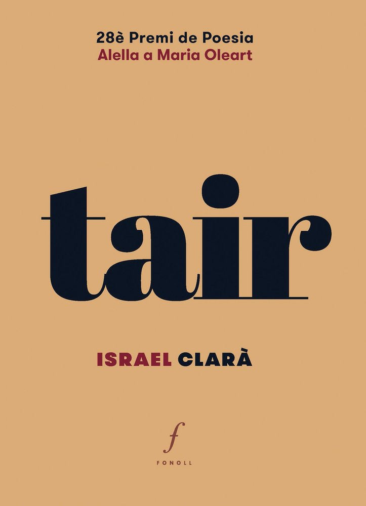 TAIR, de CLARA LOPEZ, ISRAEL | portada del libro