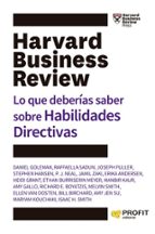 LO QUE DEBERÍAS SABER SOBRE HABILIDADES DIRECTIVAS, de Harvard Business Review | portada del libro