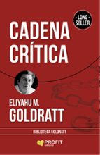 CADENA CRÍTICA, de Eliyahu M. Goldratt | portada del libro