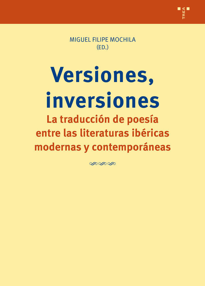 VERSIONES, INVERSIONES, de Filipe Mochila, Miguel | portada del libro