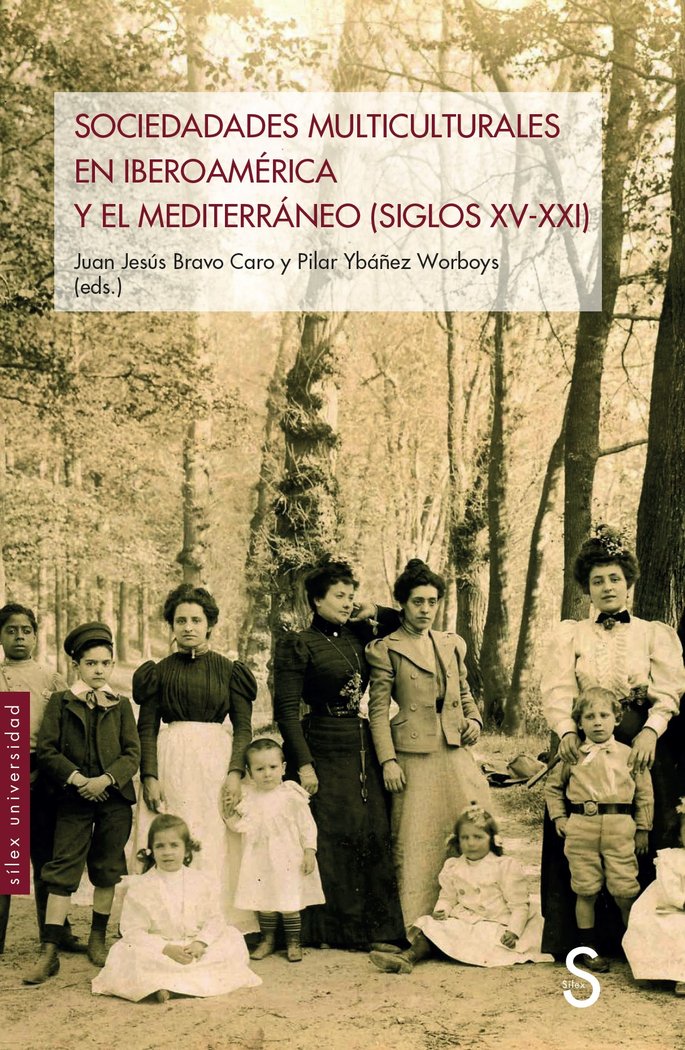 SOCIEDADES MULTICULTURALES EN IBEROAMERICA Y EL MEDITERRANEO, de BRAVO CARO, JUAN JESUS | portada del libro