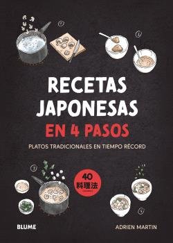 RECETAS JAPONESAS EN 4 PASOS, de MARTIN | portada del libro