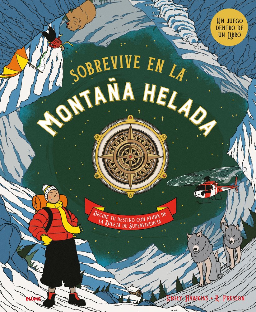 SOBREVIVE EN LA MONTAÑA HELADA, de HAWKINS | portada del libro