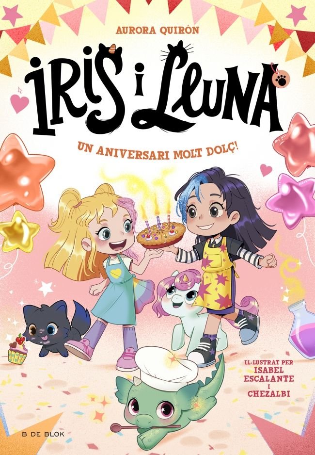 IRIS I LLUNA: CUIDADORES D'ANIMALETS MAGICS 3 - UN ANIVERSARI MOLT DOLÇ!, de QUIRON, AURORA | portada del libro