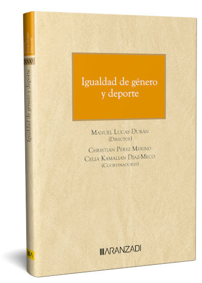 IGUALDAD DE GENERO Y DEPORTE, de MANUEL LUCAS DURAN | portada del libro