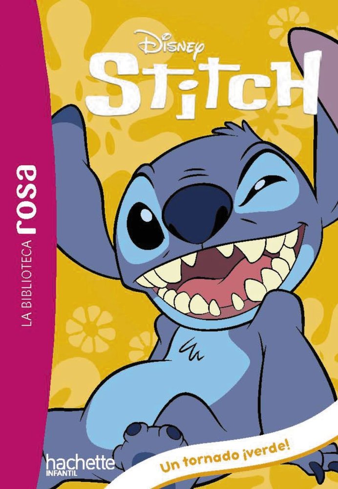 LA BIBLIOTECA ROSA. STITCH, 4. UN ALIENIGENA GIGANTE Y UN TORNADO ¡VERDE!, de DUVAL, THEO | portada del libro