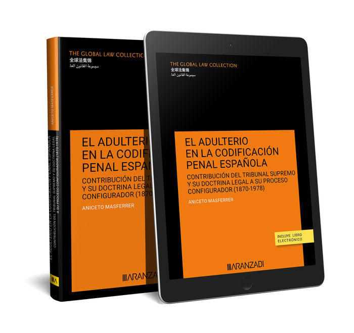 EL ADULTERIO EN LA CODIFICACION PENAL ESPAÑOLA CONTRIBUCION, de ANICETO MASFERRER | portada del libro