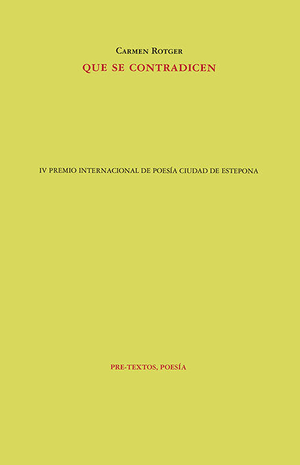QUE SE CONTRADICEN, de ROTGER | portada del libro