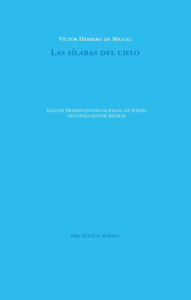 SÍLABAS DEL CIELO, LAS   *, de HERRERO DE MIGUEL | portada del libro