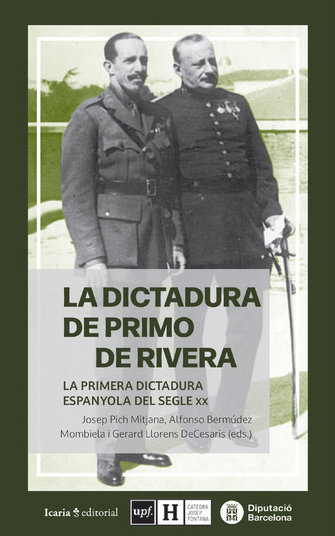LA DICTADURA DE PRIMO DE RIVERA, de PICH MITJANA, JOSEP | portada del libro