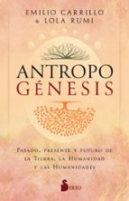 ANTROPOGÉNESIS, de Emilio Carrillo | portada del libro