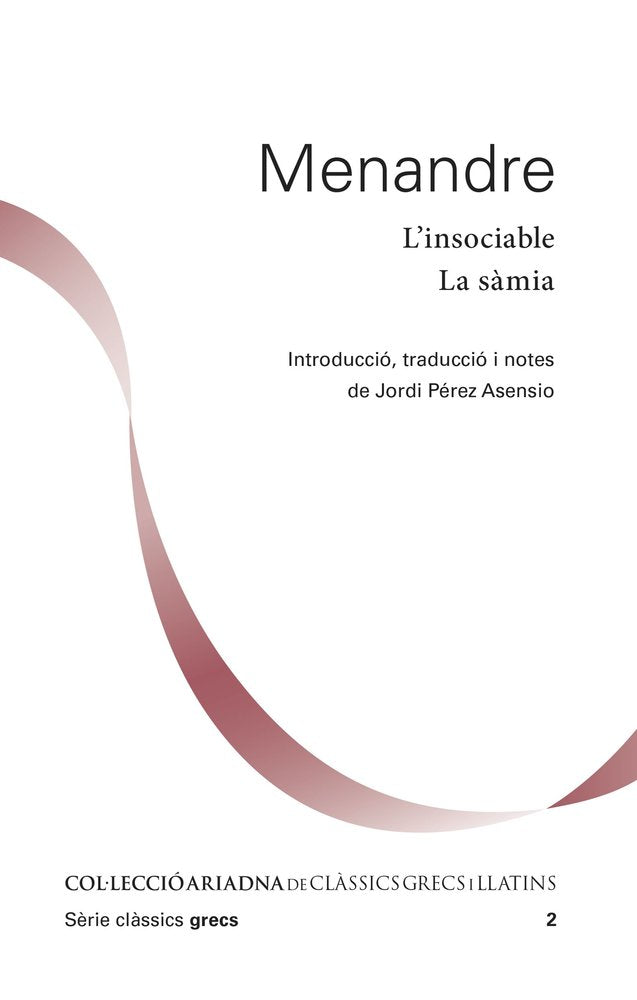 L'INSOCIABLE. LA SAMIA, de MENANDRO | portada del libro