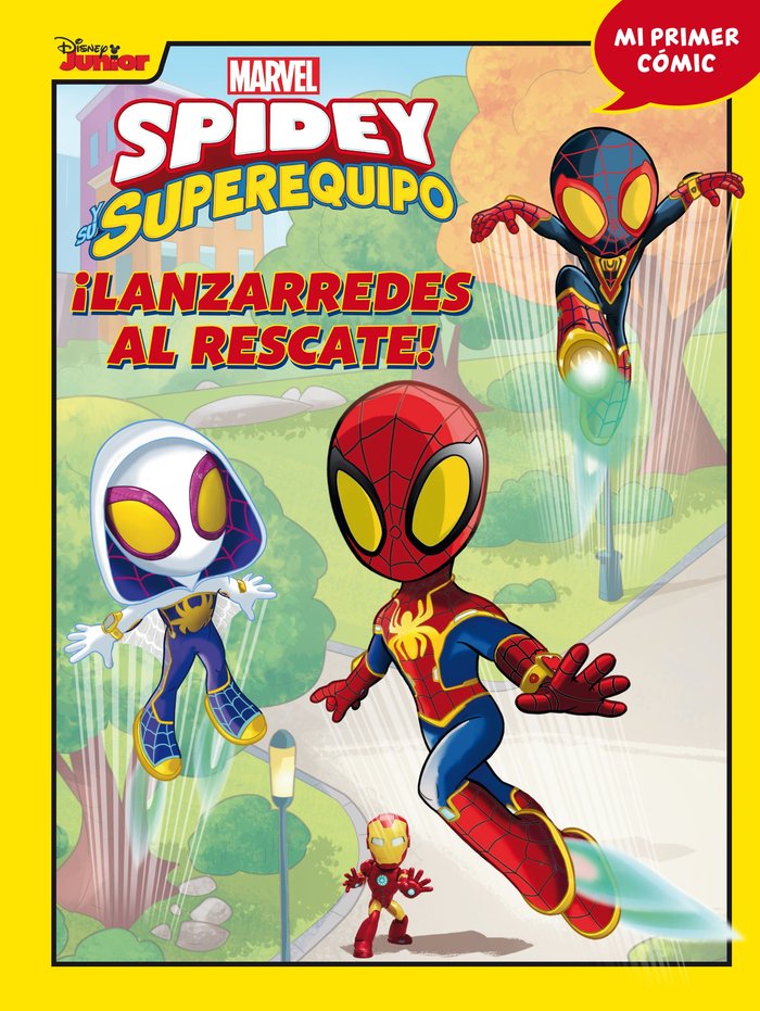 SPIDEY Y SU SUPEREQUIPO LANZARREDES AL RESCATE, de MARVEL | portada del libro