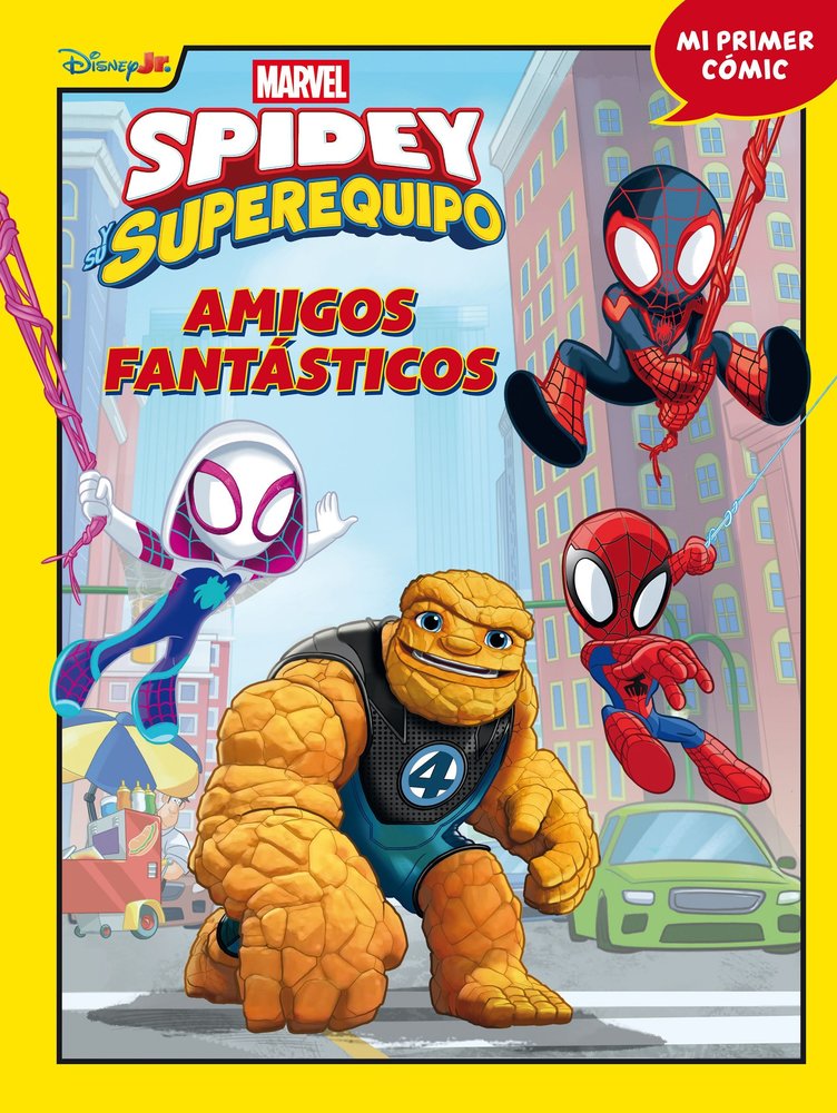 SPIDEY Y SU SUPEREQUIPO AMIGOS FANTASTICOS, de MARVEL | portada del libro