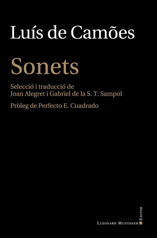 SONETS, de CAMOES, LUIS DE | portada del libro