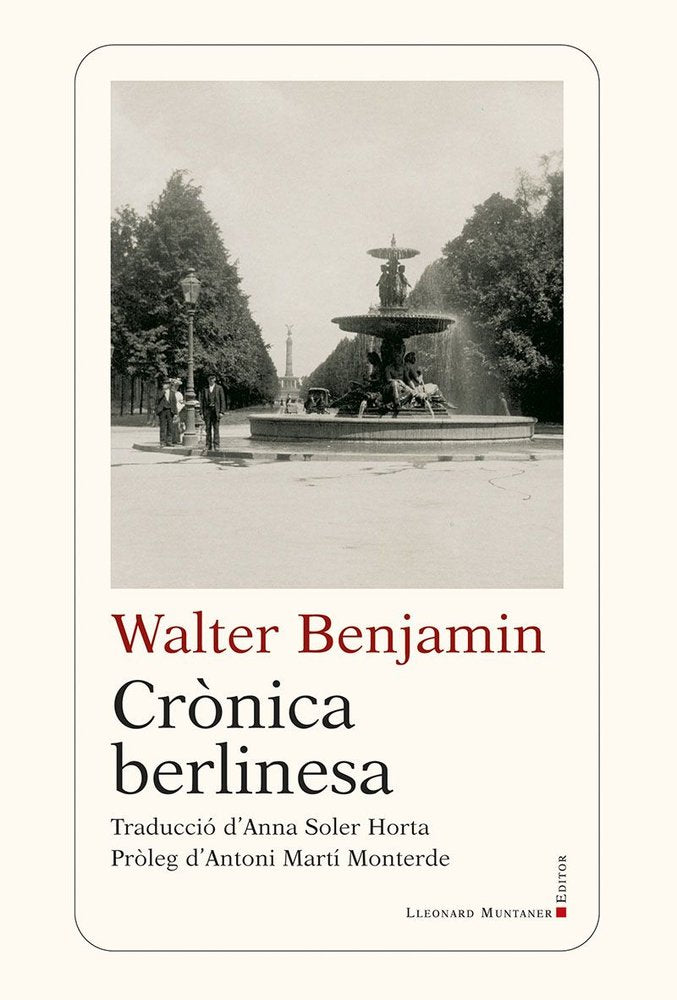 CRONICA BERLINESA, de BENJAMIN, WALTER | portada del libro