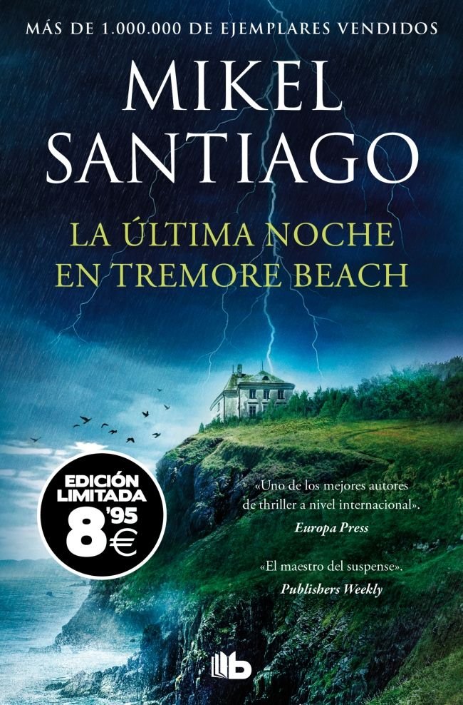 LA ULTIMA NOCHE EN TREMORE BEACH CAMPAÑA BLACK FRIDAY, de MIKEL SANTIAGO | portada del libro