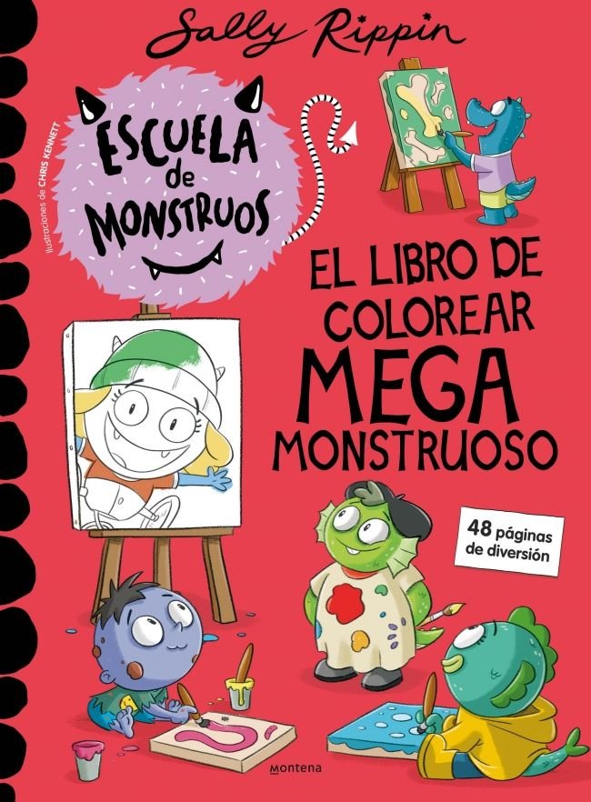 Escuela de Monstruos - El libro de colorear mega monstruoso, de SALLY RIPPIN | portada del libro