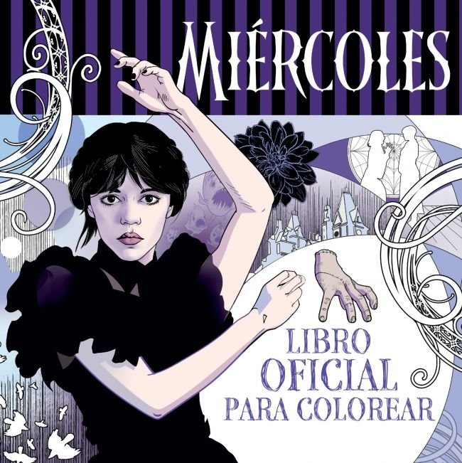 MIERCOLES ADDAMS. LIBRO OFICIAL PARA COLOREAR, de RANDOM HOUSE | portada del libro
