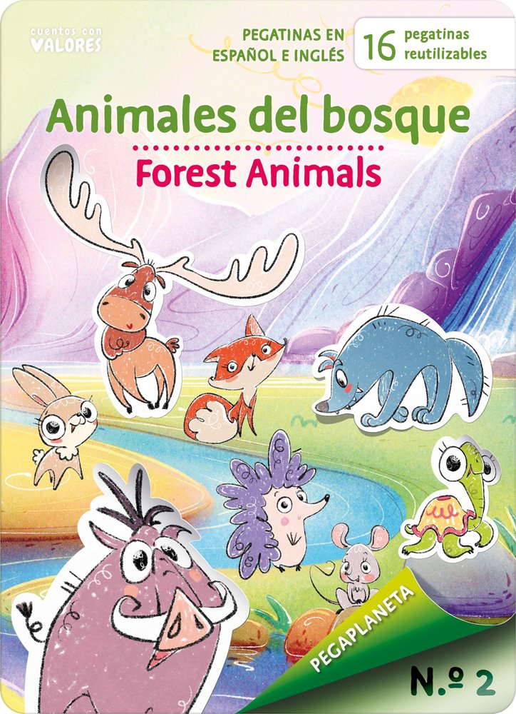 PEGAPLANETA 2. ANIMALES DEL BOSQUE - FOREST ANIMALS, de MANN, FREDDIE | portada del libro