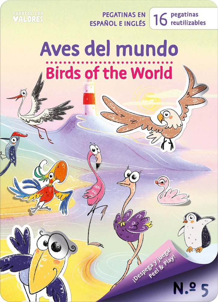 PEGAPLANETA 5. AVES DEL MUNDO - BIRDS OF THE WORLD, de MANN, FREDDIE | portada del libro