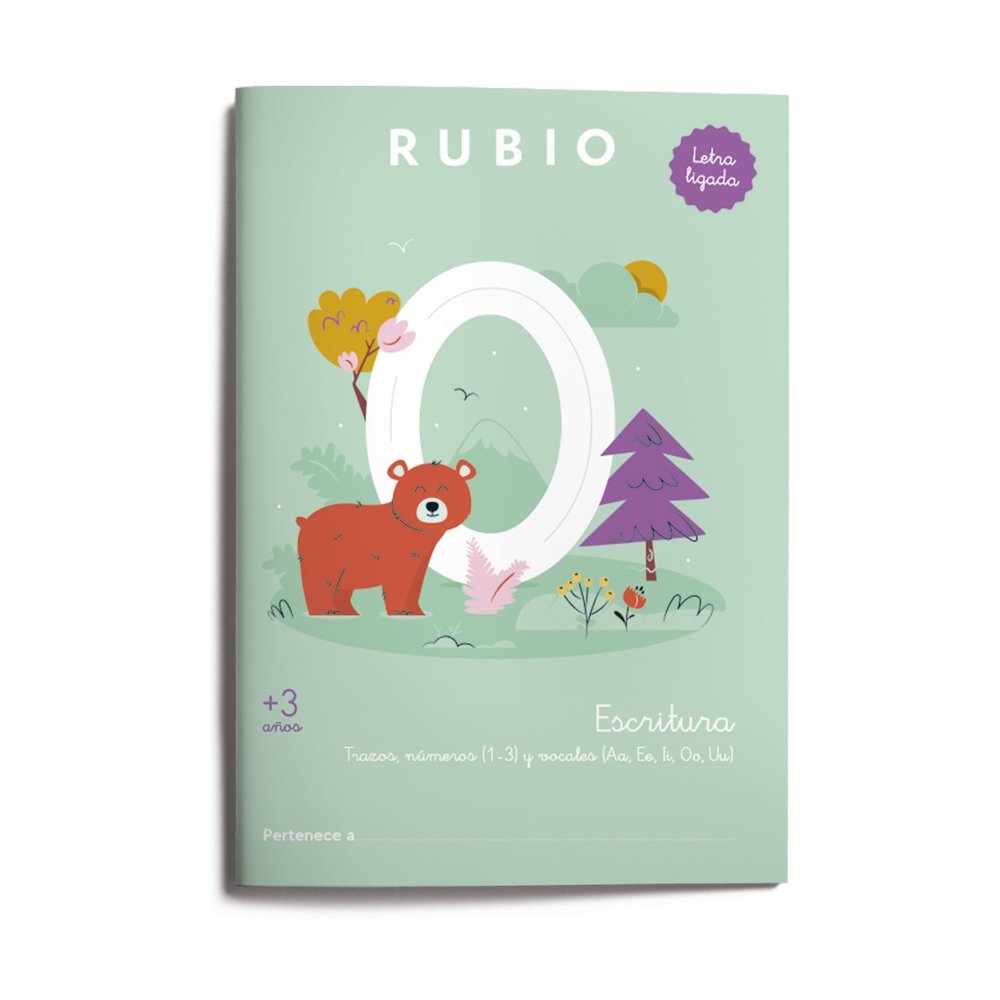 ESCRITURA CON LETRA LIGADA +3 AÑOS | portada del libro