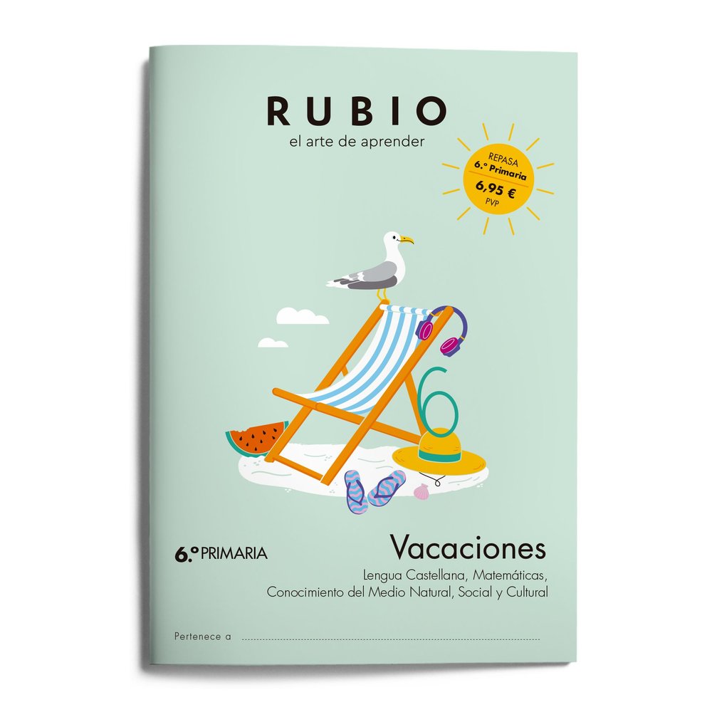 VACACIONES RUBIO 6ºEP 26 | portada del libro