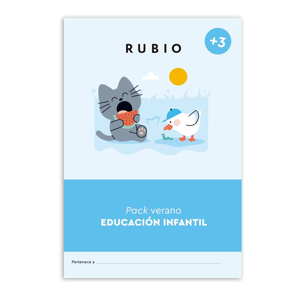 PACK VERANO RUBIO EDUCACION INFANTIL (+ 3 AÑOS) | portada del libro