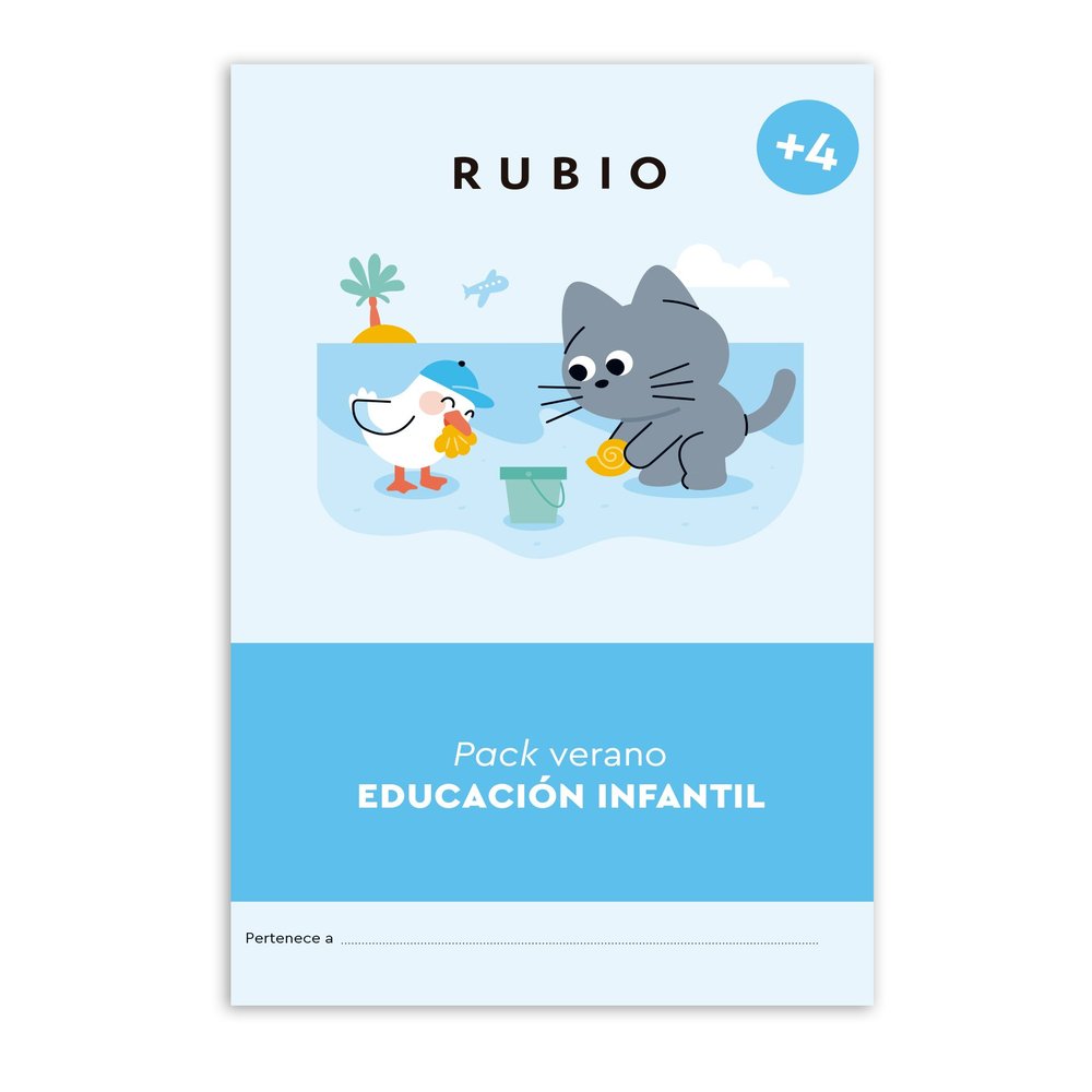 PACK VERANO RUBIO EDUCACION INFANTIL (+ 4 AÑOS) | portada del libro