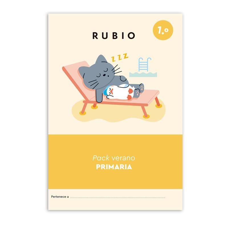 PACK VERANO RUBIO 1.º DE EDUCACION PRIMARIA (+ 6 AÑOS) | portada del libro