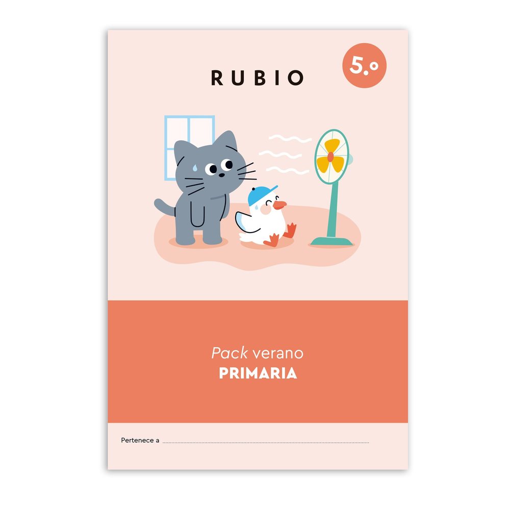PACK VERANO RUBIO 5.º DE EDUCACION PRIMARIA (+ 10 AÑOS) | portada del libro