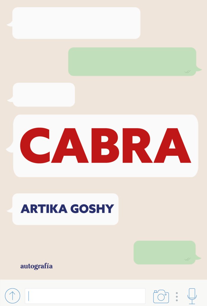 Cabra, de Goshy, Artika | portada del libro