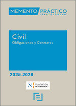 MEMENTO PRACTICO CIVIL. OBLIGACIONES Y CONTRATOS 2025-2026, de FRANCIS LEFEBVRE | portada del libro