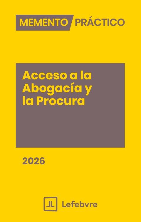 MEMENTO ACCESO A LA ABOGACIA Y LA PROCURA 2026 | portada del libro