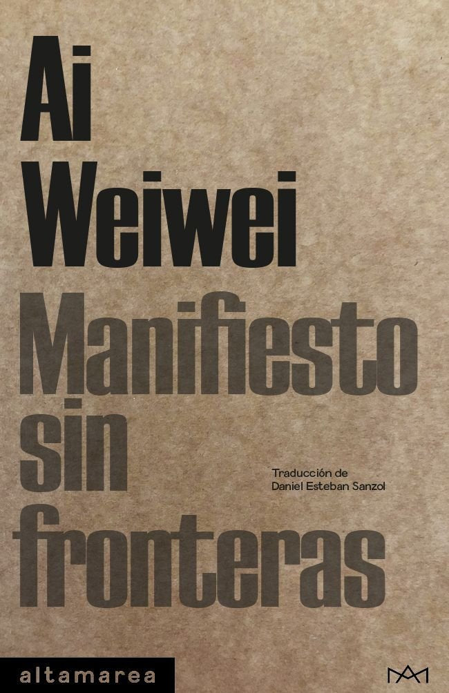 Manifiesto sin fronteras, de WEIWEI, AI | portada del libro
