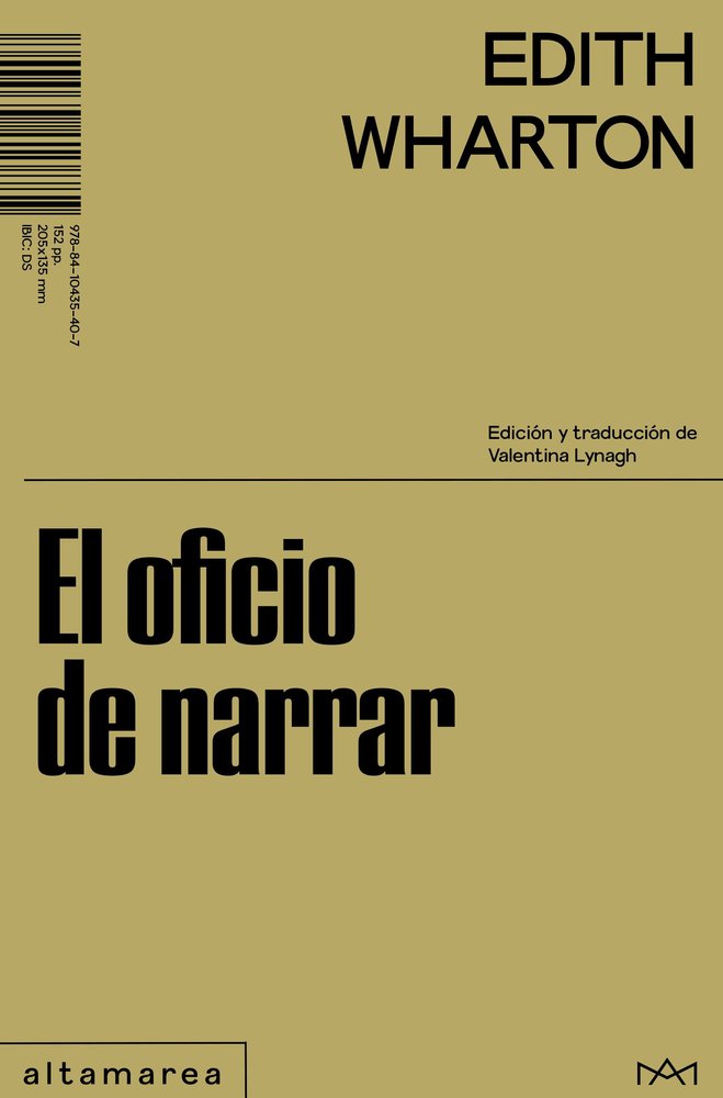 EL OFICIO DE NARRAR, de WHARTON, EDITH | portada del libro