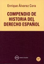 COMPENDIO HISTORIA DEL DERECHO, de Enrique Álvarez Cora | portada del libro