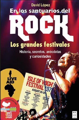 En los santuarios del rock, de David Lopez | portada del libro