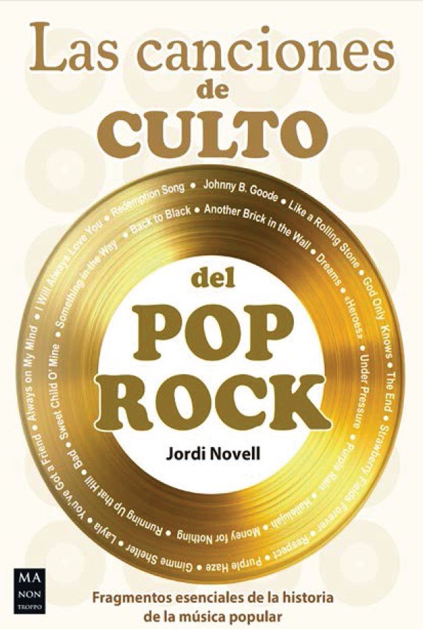 Las canciones de culto del pop rock, de Jordi Novell | portada del libro