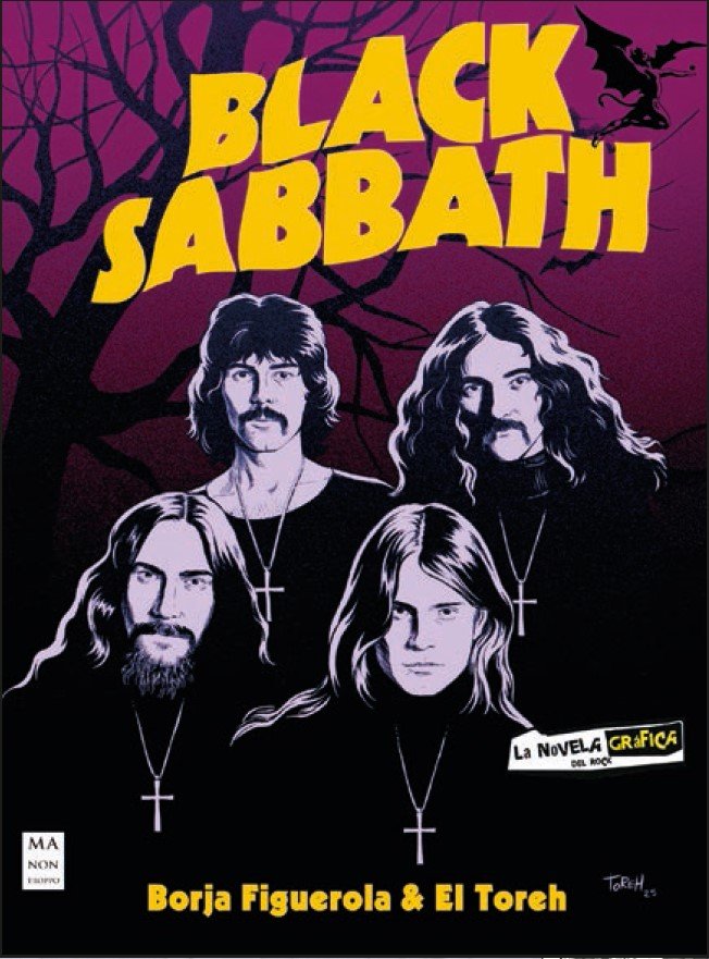 Black sabbath novela grafica, de Borja Figuerola | portada del libro