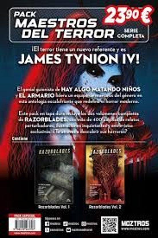 PACK MAESTROS DEL TERROR JAMES TYNION IV, de TYNION IV, JAMES | portada del libro