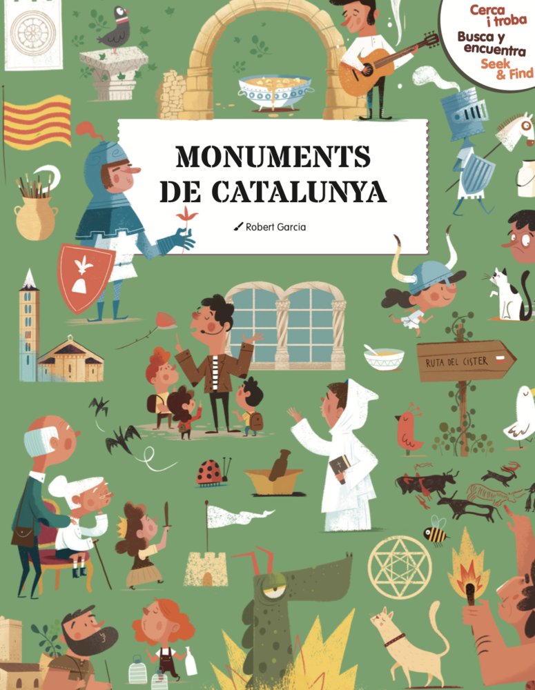 CERCA I TROBA, BUSCA Y ENCUENTRA, SEEK & FIND. MONUMENTS DE CATALUNYA, de 14.42 | portada del libro