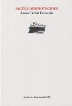 AIGÜES DESPROTEGIDES, de Antoni Vidal Ferrando | portada del libro