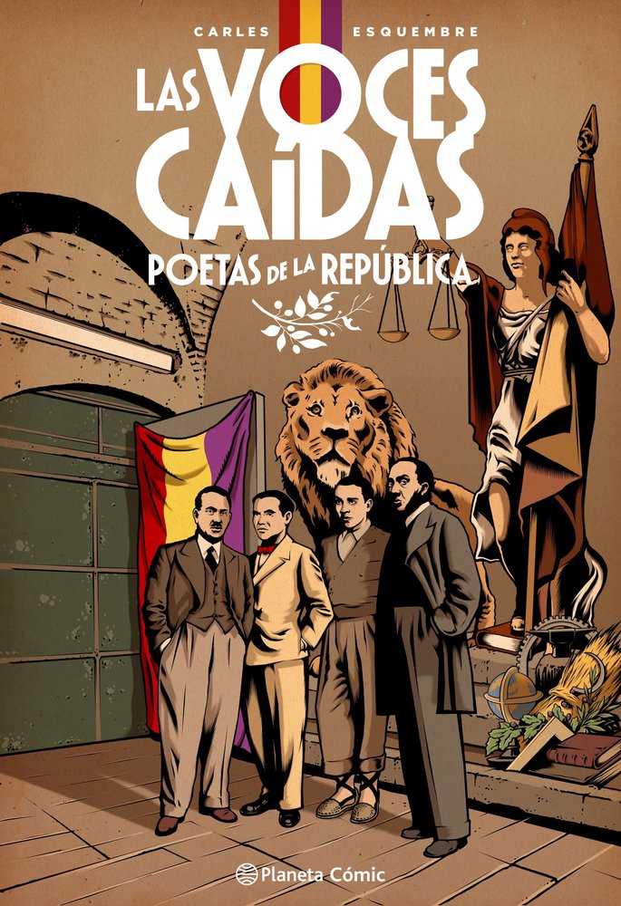 LAS VOCES CAIDAS. ESTUCHE POETAS DE LA REPUBLICA, de ESQUEMBRE, CARLES | portada del libro