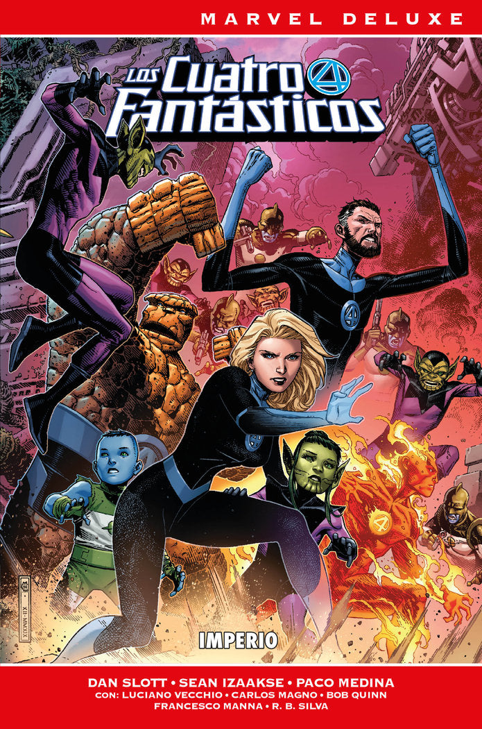 MN85 4 FANTASTICOS SLOTT 2 IMPERIO, de R B SILVA#PACO MEDINA#DAN SLOTT#SEAN IZA | portada del libro