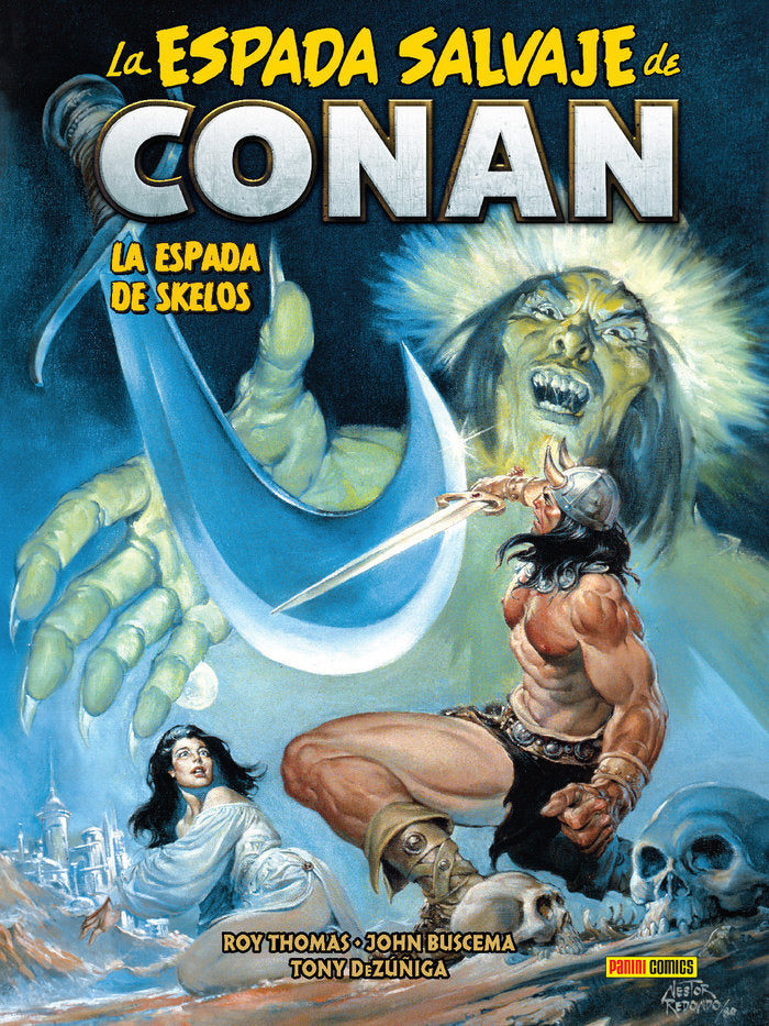 BIB CONAN V1 18 LA ESPADA DE SKELOS, de ROY THOMAS | portada del libro
