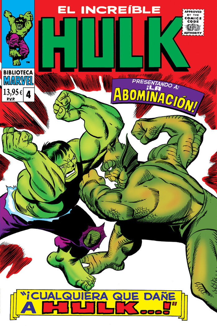 BIBM56 EL INCREIBLE HULK 4 1966-67, de JACK KIRBY | portada del libro