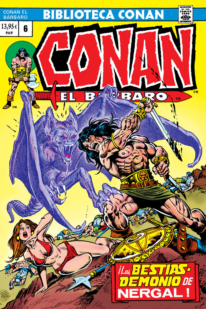 CONAN BARBARO V1 06 1973-74, de ROY THOMAS | portada del libro