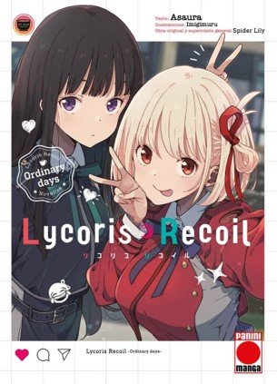 LYCORIS RECOIL ORDINARY DAYS NOVELA, de ASAURA | portada del libro