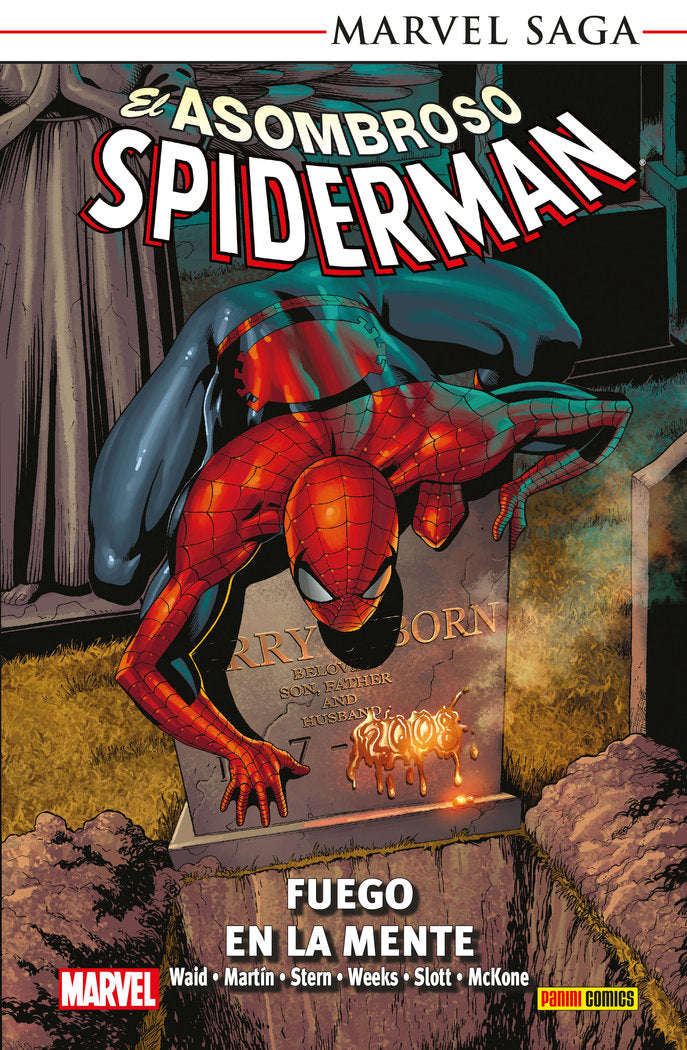 ASOM SPIDERMAN MSB 19 FUEGO EN LA MENTE, de LEE WEEKS | portada del libro
